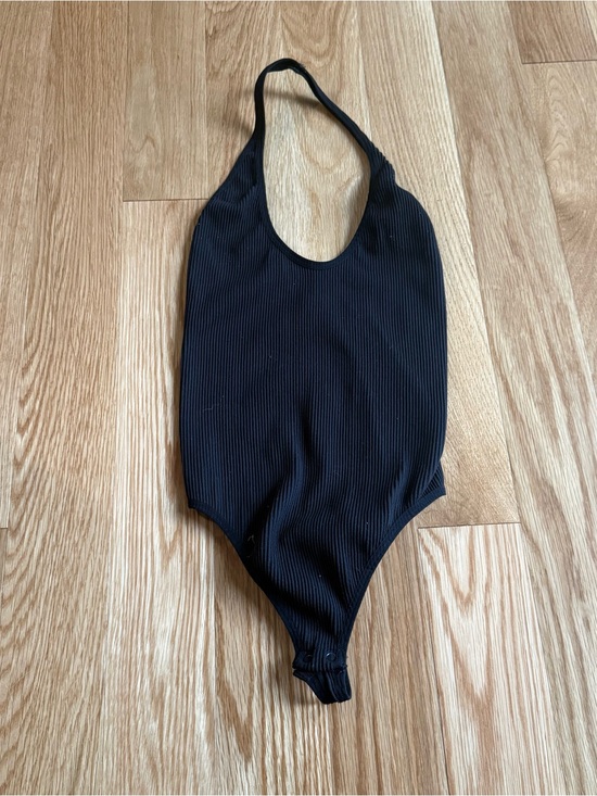 Sunday Best Tops - Sunday Best Black Halter Bodysuit